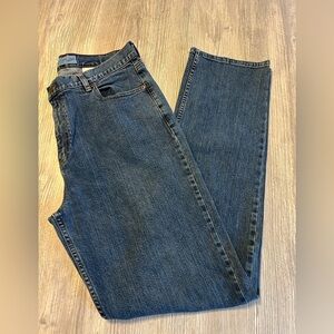 Eddie Bauer Women's Vintage Straight Leg Stretch High Rise Jeans Denim Sz 16